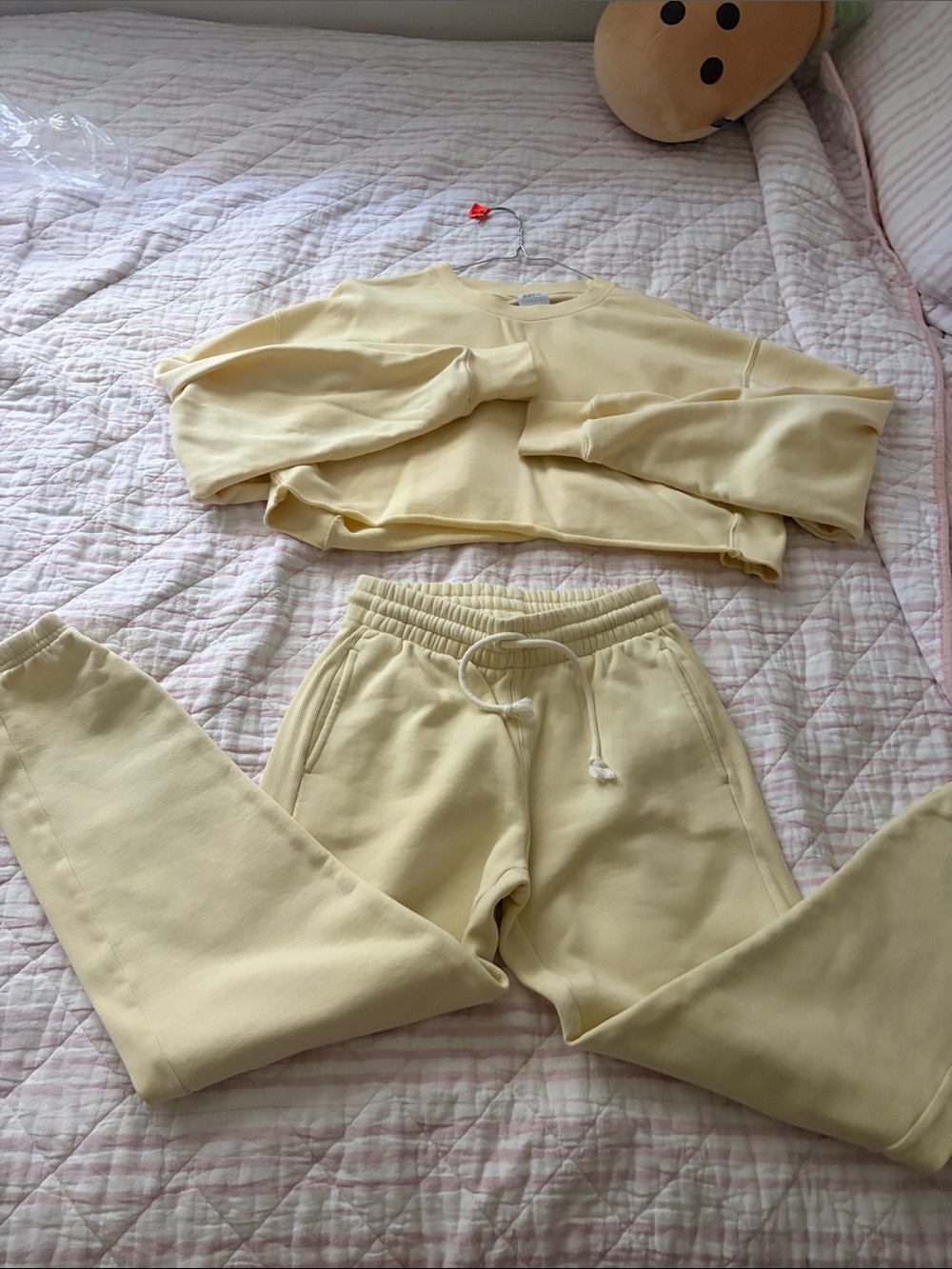 LIKE NEW TNA AIRY AF CROPPED SWEATSHIRT & JOGGERS